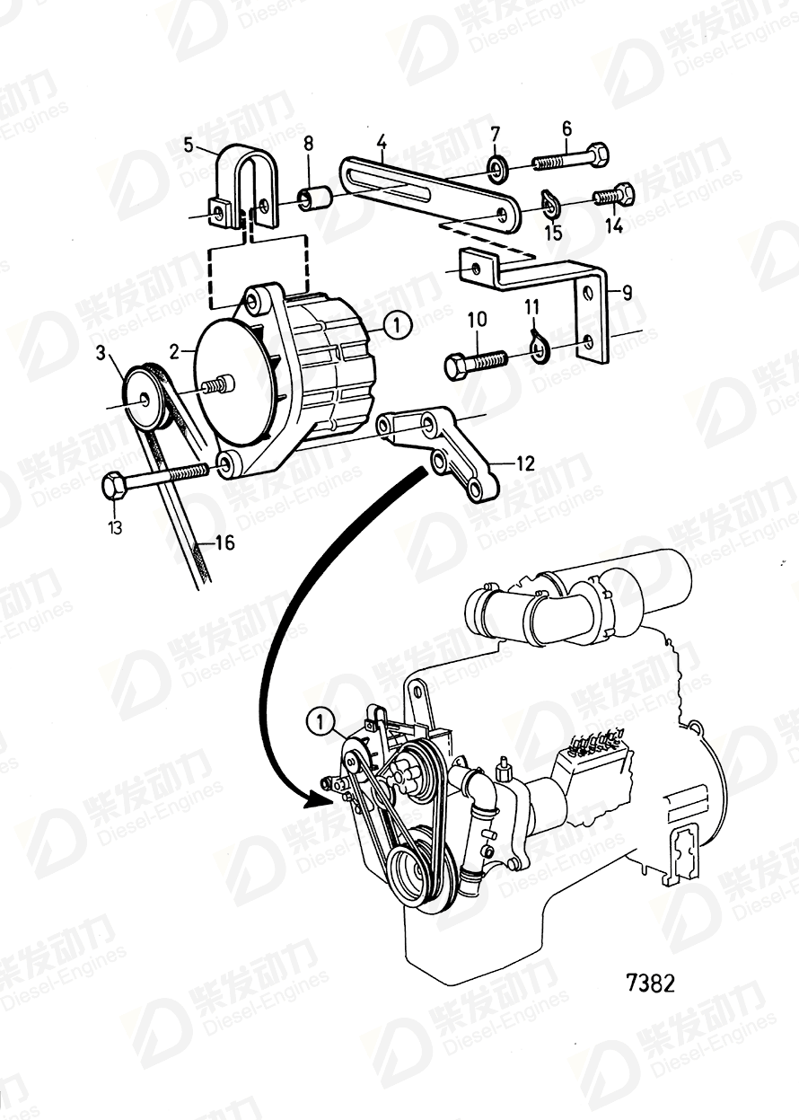 volvo penta Anchorage 843818 Drawing volvo penta Anchorage 843818 Drawing